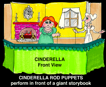 rod puppets front view